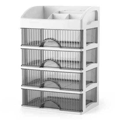 Transparent Acrylic Make-up Organizer - Clarityn-4-The Livary