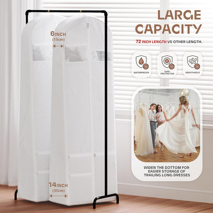 Durable Luggage Clothing Bag with Clear View Pockets