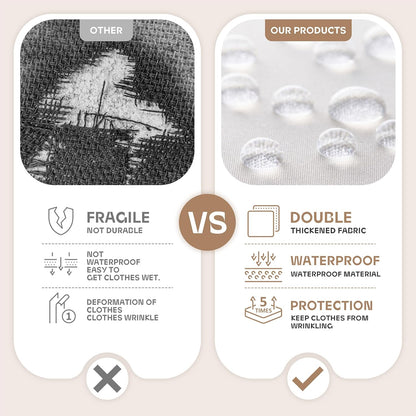 Durable Luggage Clothing Bag with Clear View Pockets