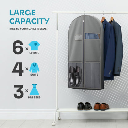 Durable Luggage Clothing Bag with Clear View Pockets