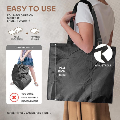Durable Luggage Clothing Bag with Clear View Pockets
