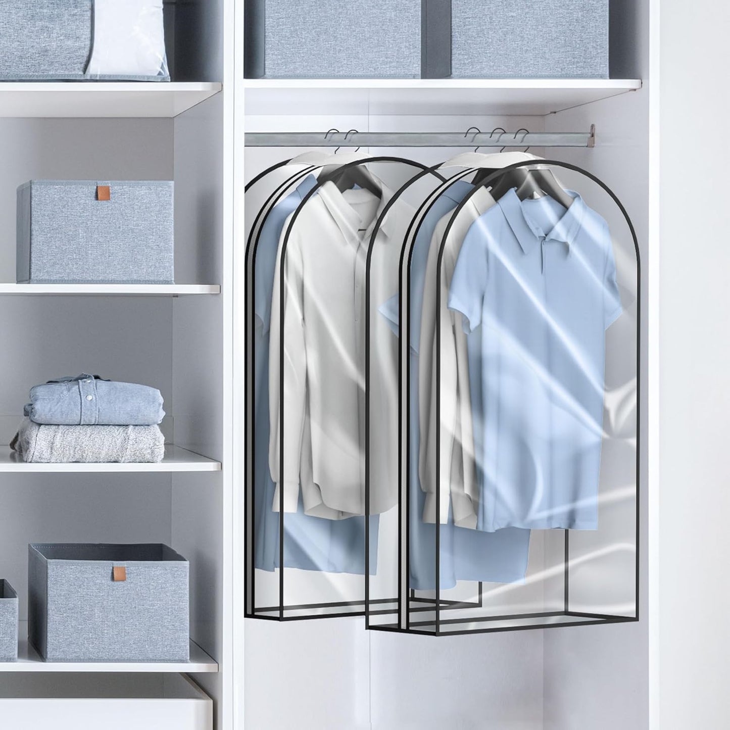 Durable Luggage Clothing Bag with Clear View Pockets