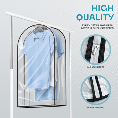 Durable Luggage Clothing Bag with Clear View Pockets