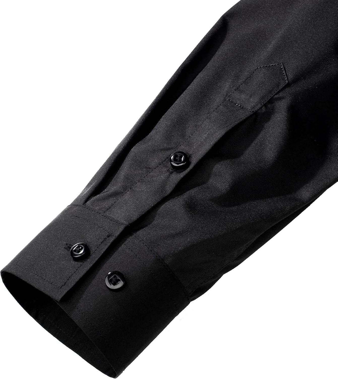 Trendy Anti-Crease Shirt for Men - Tom-Black-S-Nora Luxe