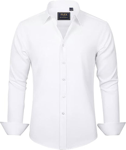 Trendy Anti-Crease Shirt for Men - Tom-White-S-Nora Luxe