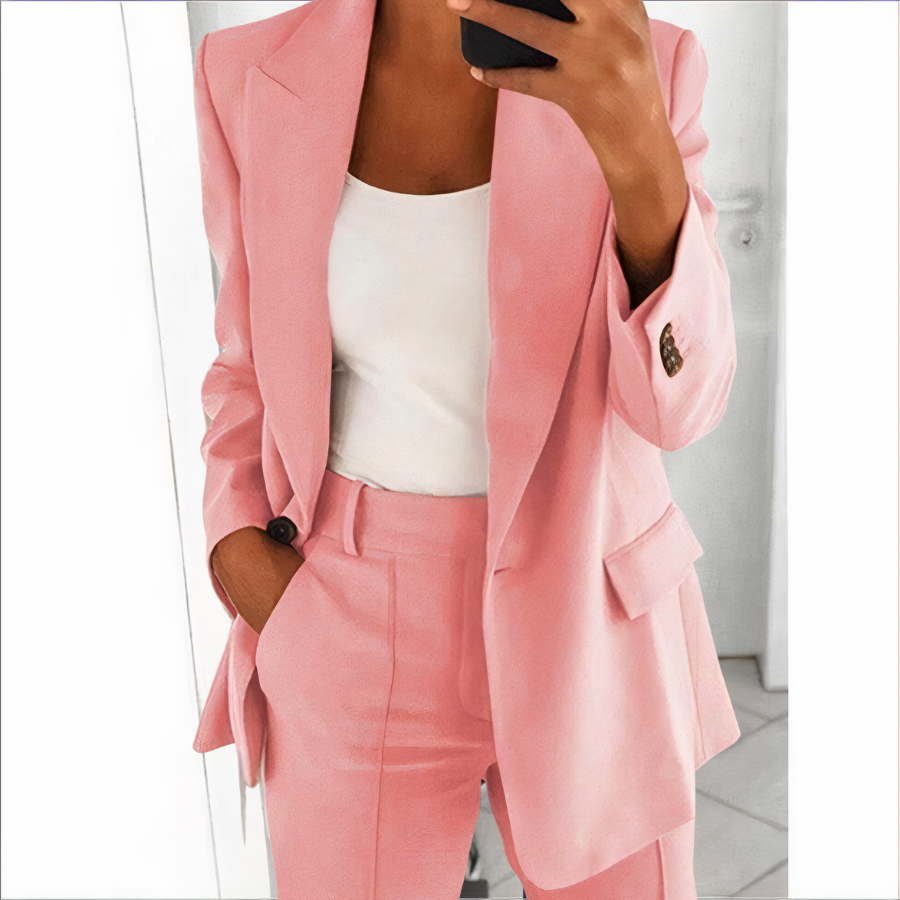 Stylish Two Piece Women's Suit Set - Pexav