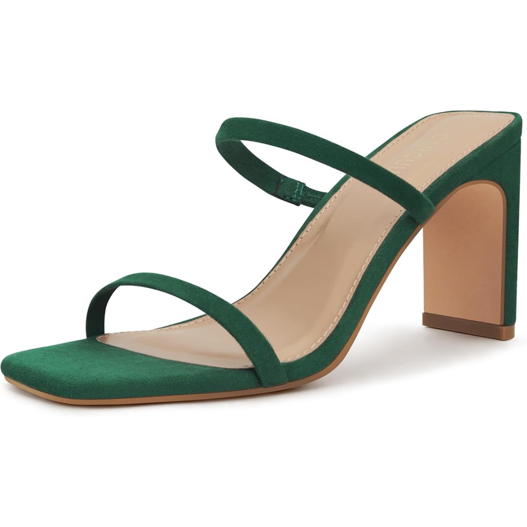 Fashionable Square Toe High Heels - Pexav