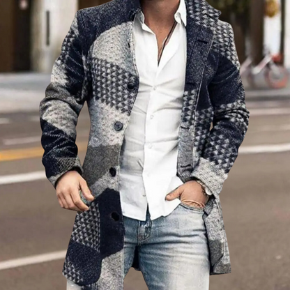 Stylish Vintage Mens Overcoat - Pexav