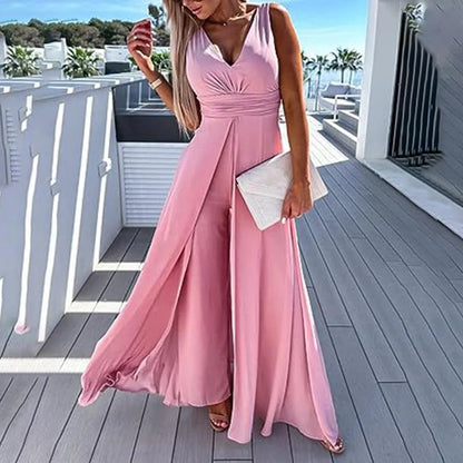 Trendy & Comfortable Jeans Jumpsuit for Women with Waist Cut – Rhea-Light blue-S-Nora Luxe