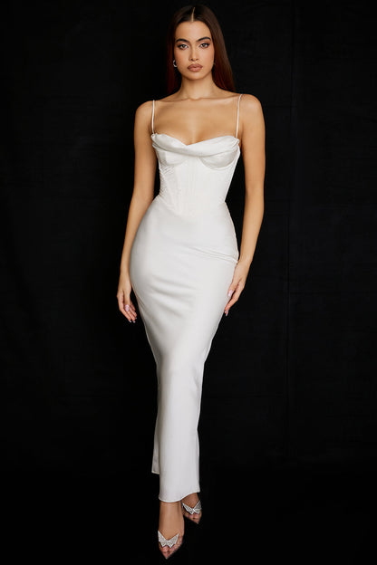 Trendy Corset Maxi Dress - Isabella-Black-XS-Nora Luxe