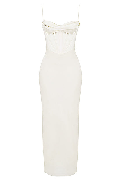 Trendy Corset Maxi Dress - Isabella-Black-XS-Nora Luxe