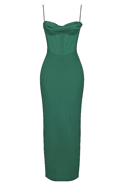 Trendy Corset Maxi Dress - Isabella-Black-XS-Nora Luxe