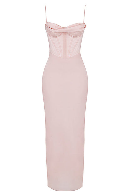 Trendy Corset Maxi Dress - Isabella-Black-XS-Nora Luxe