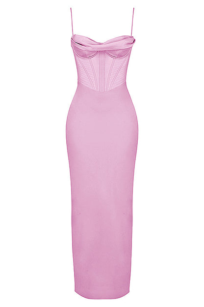 Trendy Corset Maxi Dress - Isabella-Black-XS-Nora Luxe