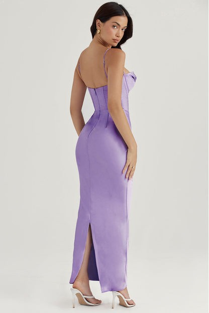 Trendy Corset Maxi Dress - Isabella-Black-XS-Nora Luxe