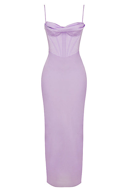 Trendy Corset Maxi Dress - Isabella-Black-XS-Nora Luxe