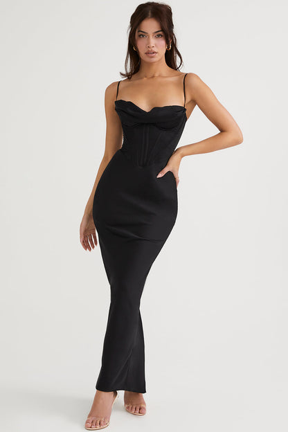 Fashionable Lace Long Dress - Pexav