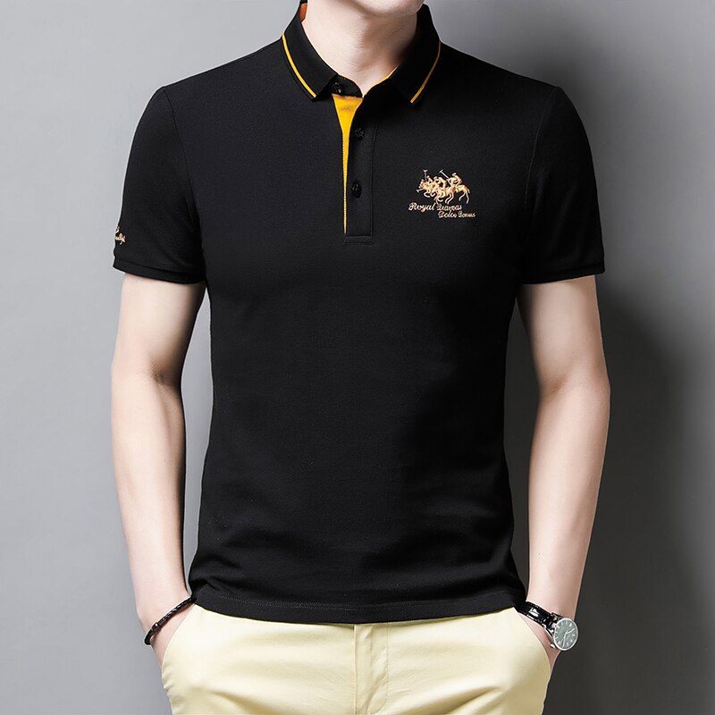 Trendy Embroidered Polo - Henry-Black-M-Nora Luxe