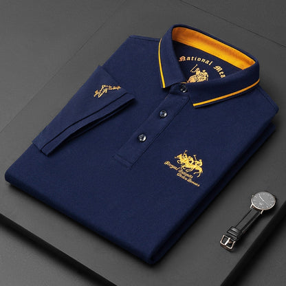 Trendy Embroidered Polo - Henry-Blue-M-Nora Luxe
