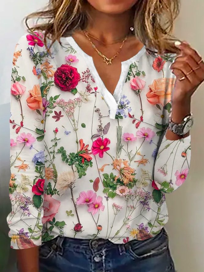 Fashion Flower Knit Sweater - Pexav