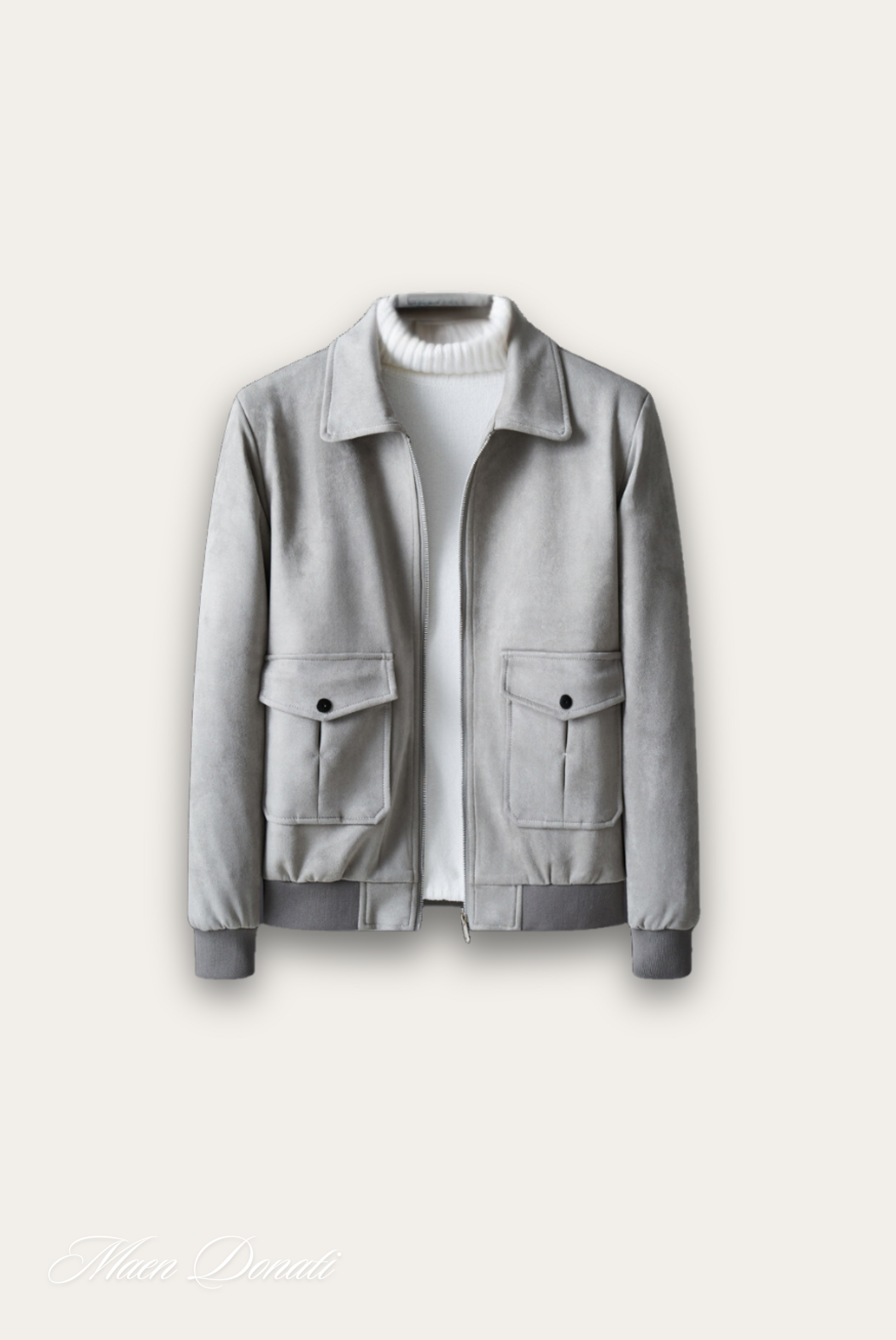 Trendy Grey Men's Jacket – Matteo-M-The Livary