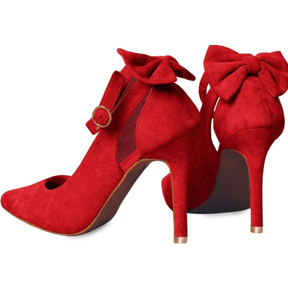 Trendy High Heels with Bow - Hailey-Black-2.5-Nora Luxe