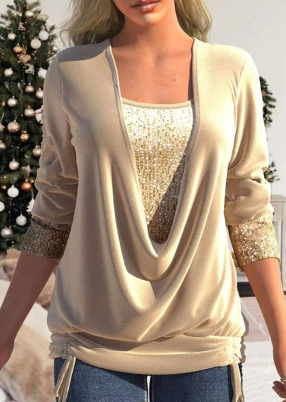 Trendy Ladies Blouse – Elin-Gold-S-The Livary