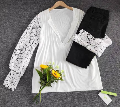 Trendy Ladies Long Sleeve in Solid Colour - AutumnGrace-S-Nora Luxe