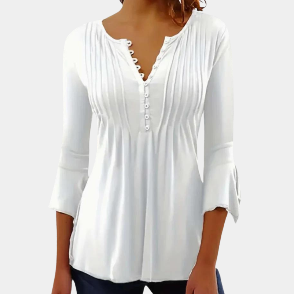 Trendy Ladies Top - Mira-White-XS-Nora Luxe