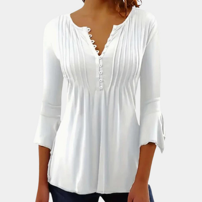 Trendy Ladies Top - Mira-White-XS-Nora Luxe