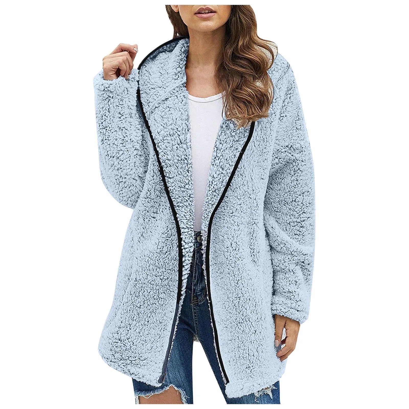 Stylish Warm Fleece Ladies Jacket Luna - Pexav