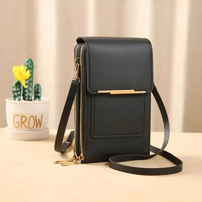 Trendy Leather Anti-Theft Women's Shoulder Bag - SecureStyle-Black-Nora Luxe