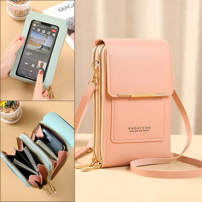 Trendy Leather Anti-Theft Women's Shoulder Bag - SecureStyle-Pink-Nora Luxe