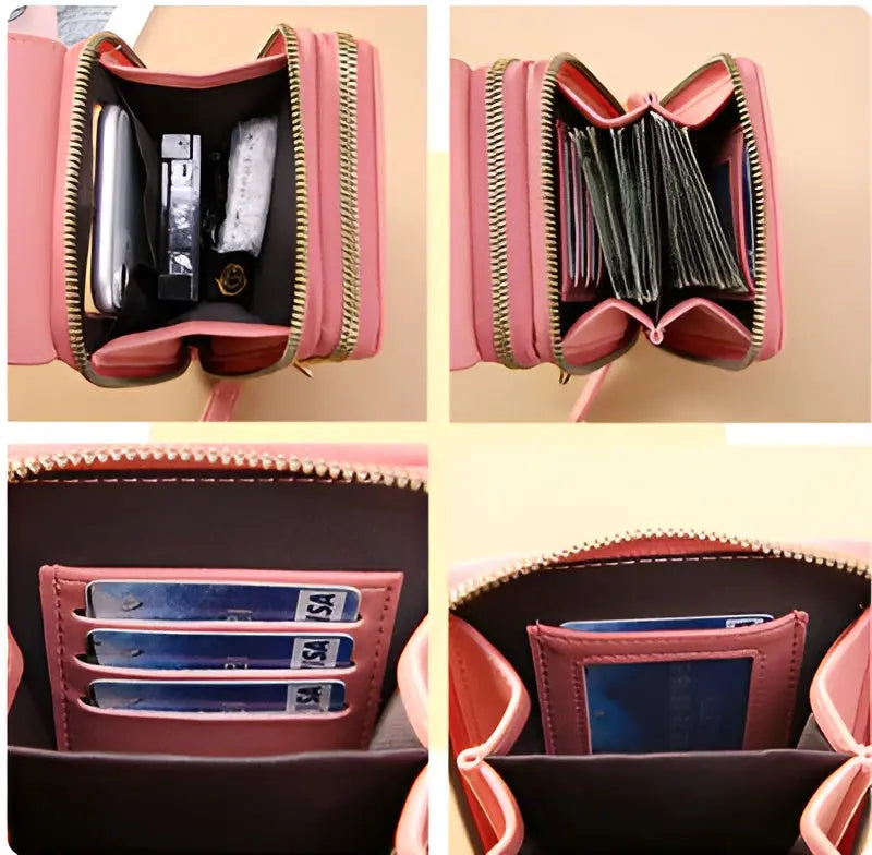 Trendy Leather Anti-Theft Women's Shoulder Bag - SecureStyle-Pink-Nora Luxe