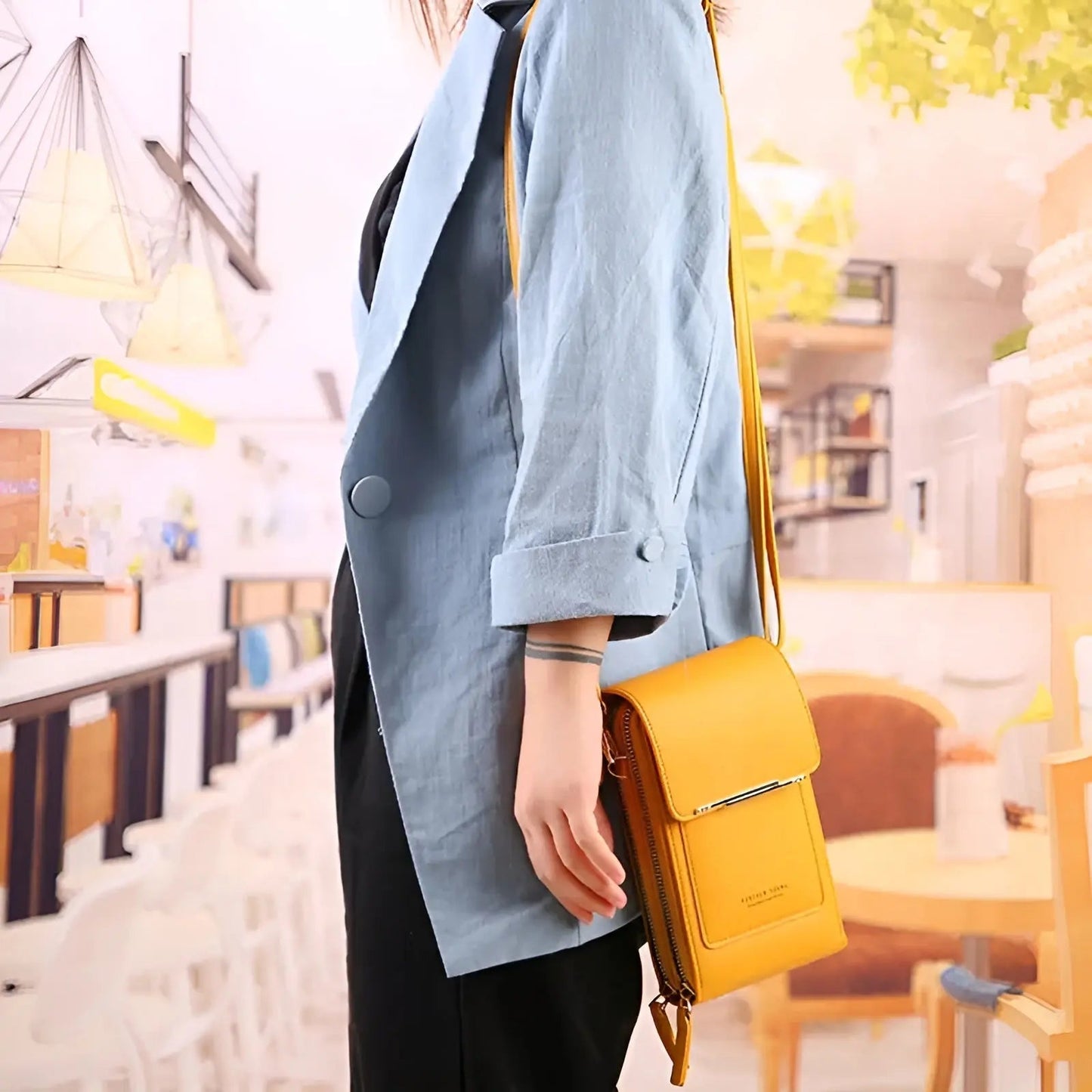 Trendy Leather Anti-Theft Women's Shoulder Bag - SecureStyle-Pink-Nora Luxe