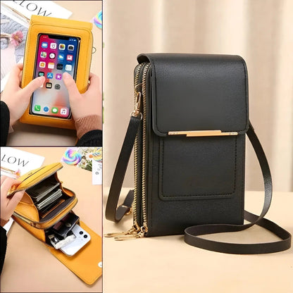 Stylish Safe Women's Leather Crossbody Bag - Pexav