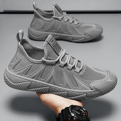 Trendy Lightweight and Breathable Men's Sneakers - Black-Gray-6-Nora Luxe
