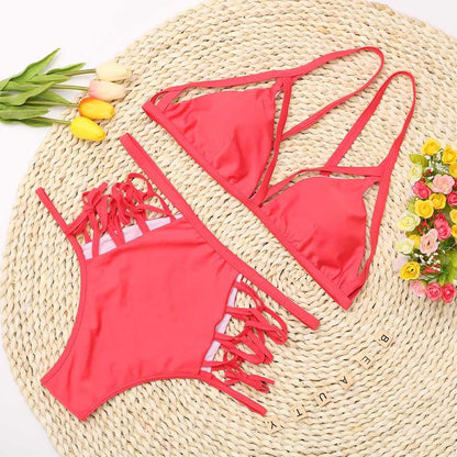 Trendy Multistring Bikini - Lilian-White-S-Nora Luxe