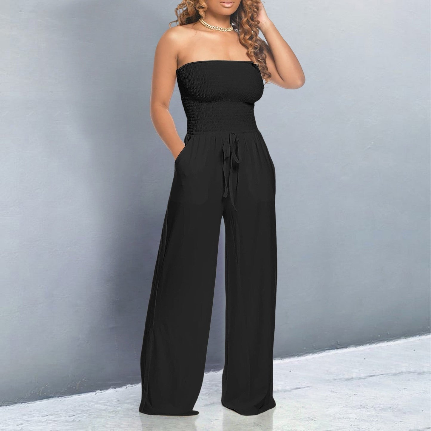 Fashionable Cold Shoulder Jumpsuit