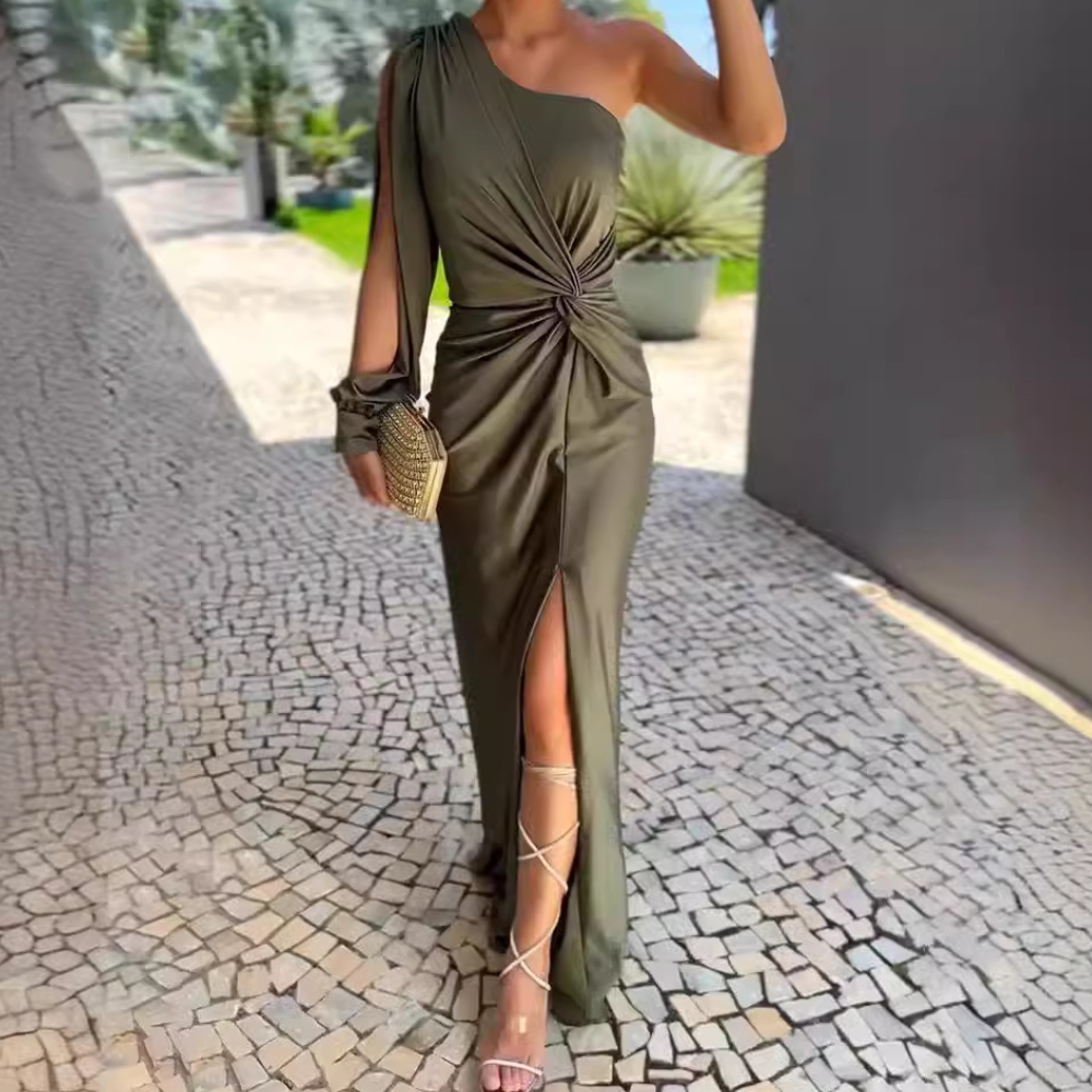 Chic Off-The-Shoulder Party Dress - Pexav
