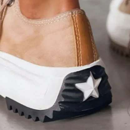 Trendy Platform Sneakers for Women - Nova-White-4.5-Nora Luxe