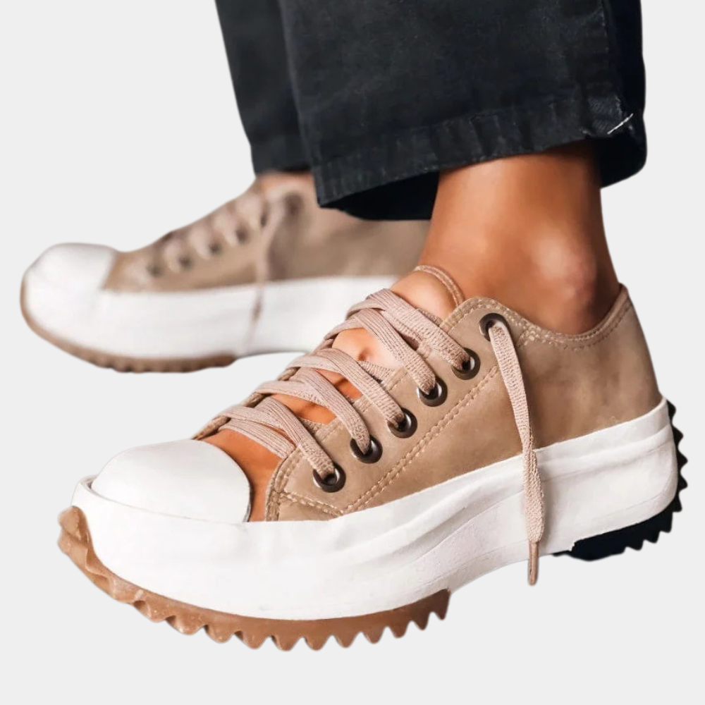 Trendy Platform Sneakers for Women - Nova-White-4.5-Nora Luxe