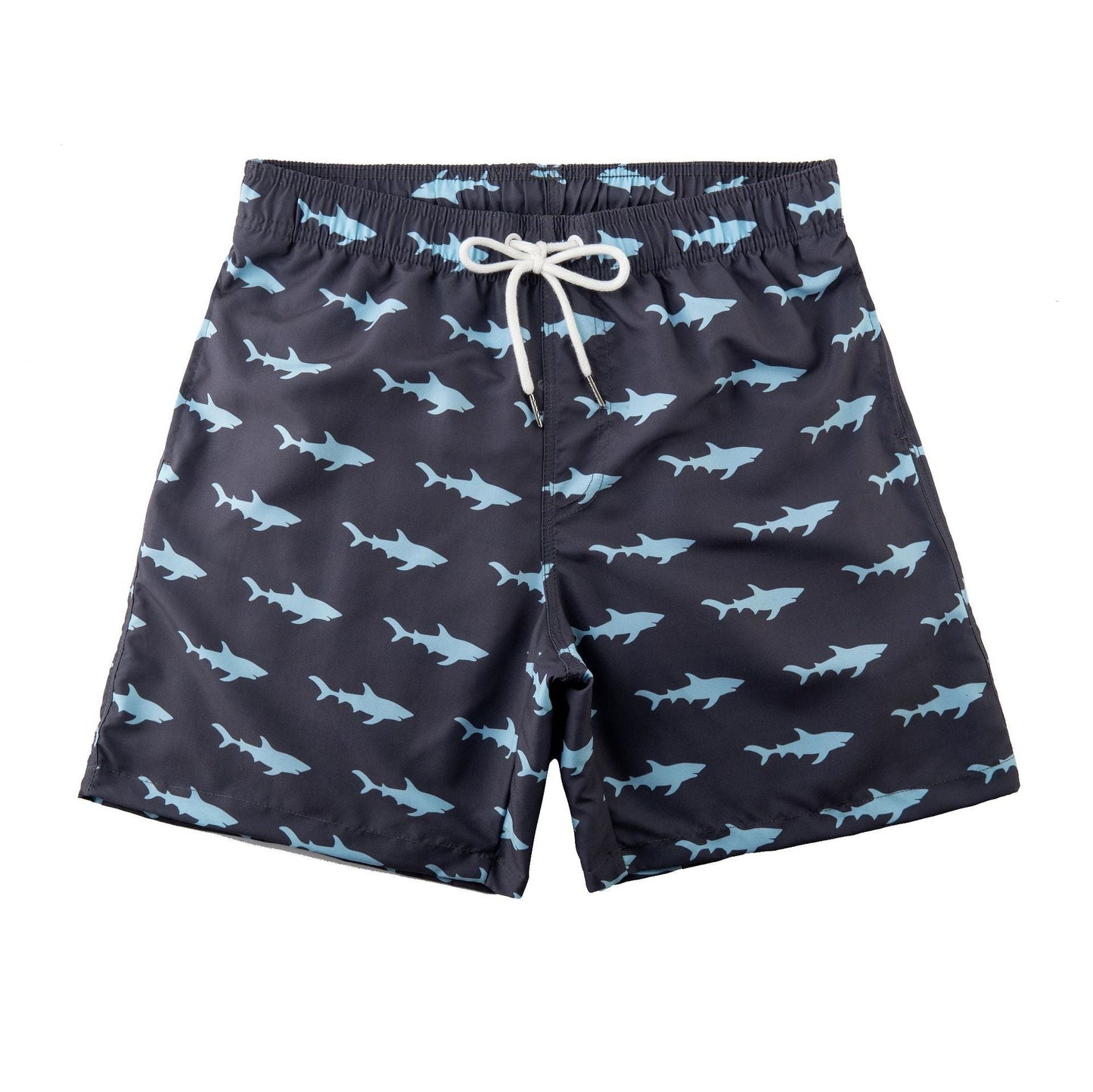 Trendy & quick-drying men's swim shorts with pockets – Matteo-Shark-S-Nora Luxe