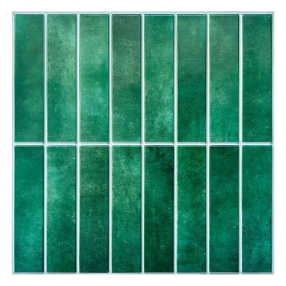 Trendy Self-Adhesive Wall Panels - PeelLux-Dark green-Nora Luxe