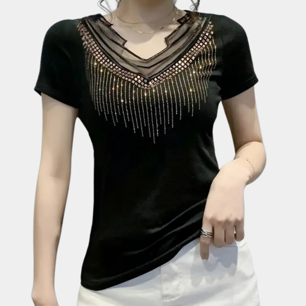 Fashionable Glitter Top for Ladies - Pexav