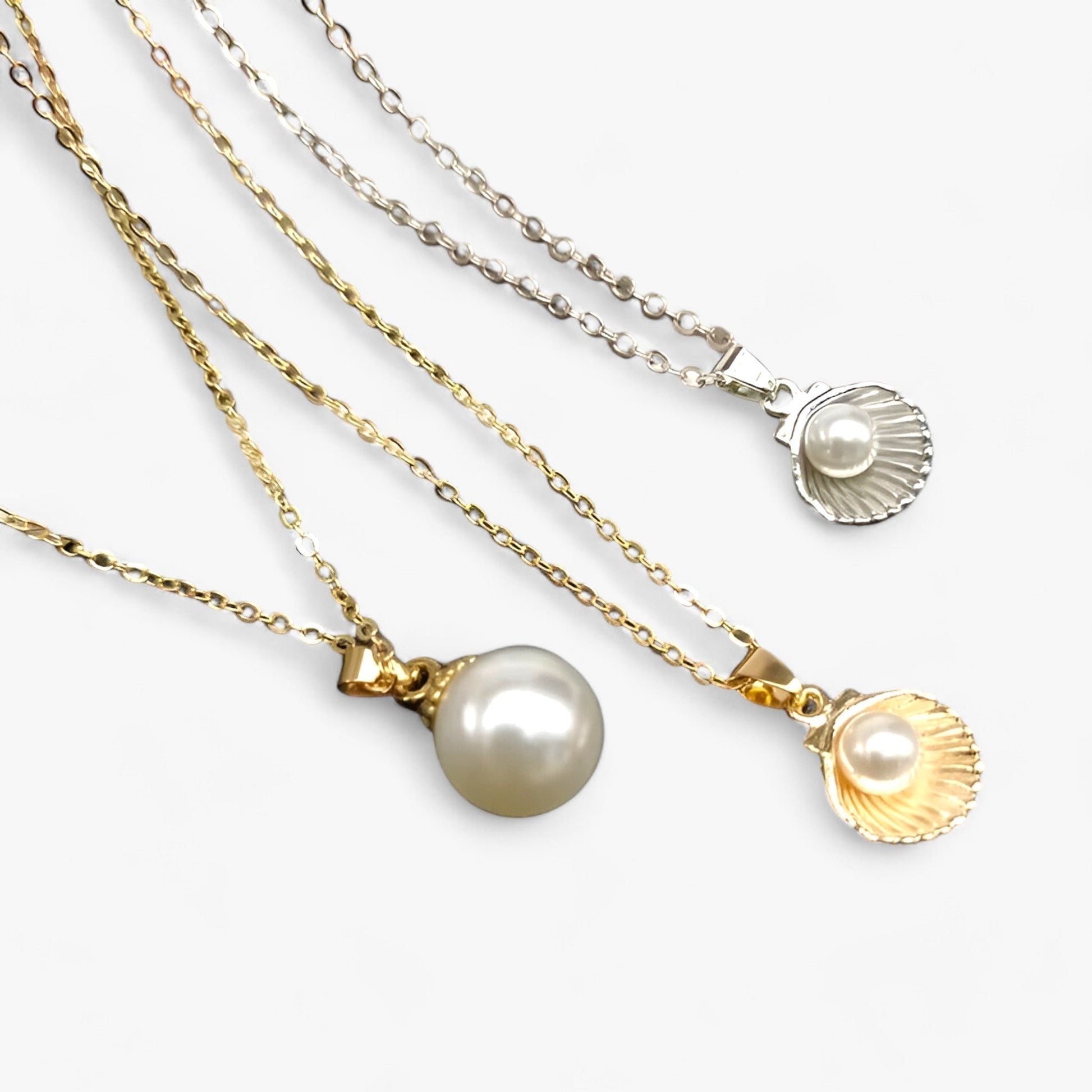 Fashionable Beach Pearl Chain Necklace - Pexav