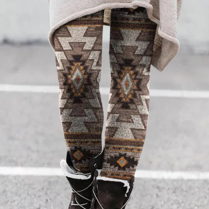 Trendy Stretch Women's Leggings - Kelsey-Khaki-XS-Nora Luxe