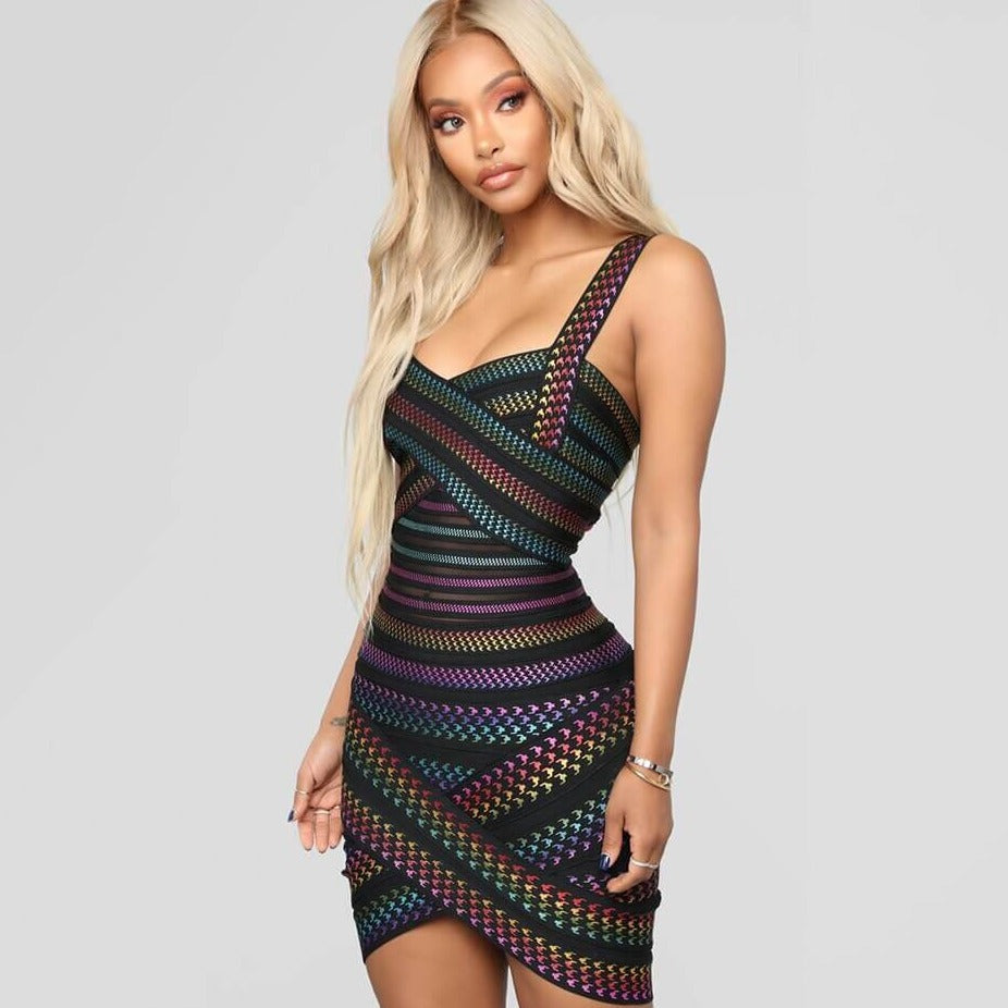Fashionable Slim Fit Women's Mini Dress - Pexav