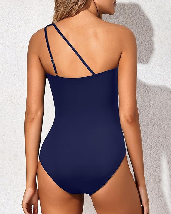 Trendy & Stylish One-Shoulder Swimsuit for Women – Daria-Leopard print-S-Nora Luxe