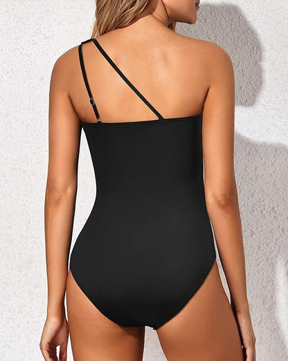 Trendy & Stylish One-Shoulder Swimsuit for Women – Daria-Leopard print-S-Nora Luxe